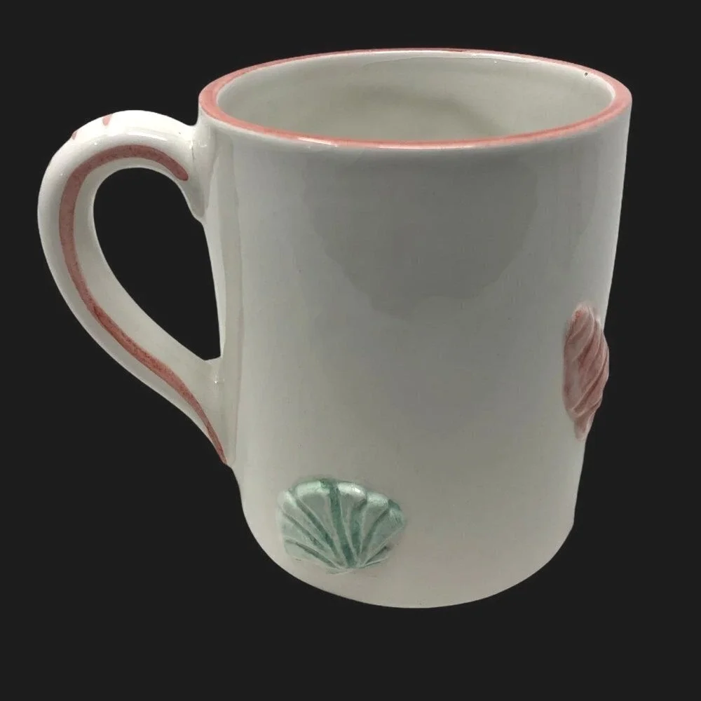 Fish‎ Mug Ocean Beach Decor Coffee Tea Cup Vintage Made in Italy